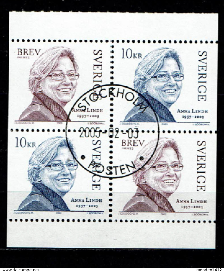 Sweden 2003 - Anna Lindh, Swedish Social Democratic Politician - Used - Used Stamps