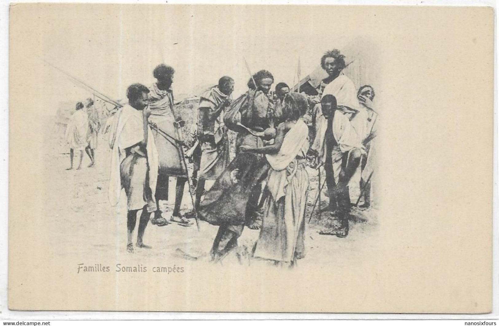 AFRIQUE.  DJIBOUTI.  FAMILLES SOMALIS CAMPEES  DOS 1900 - Djibouti