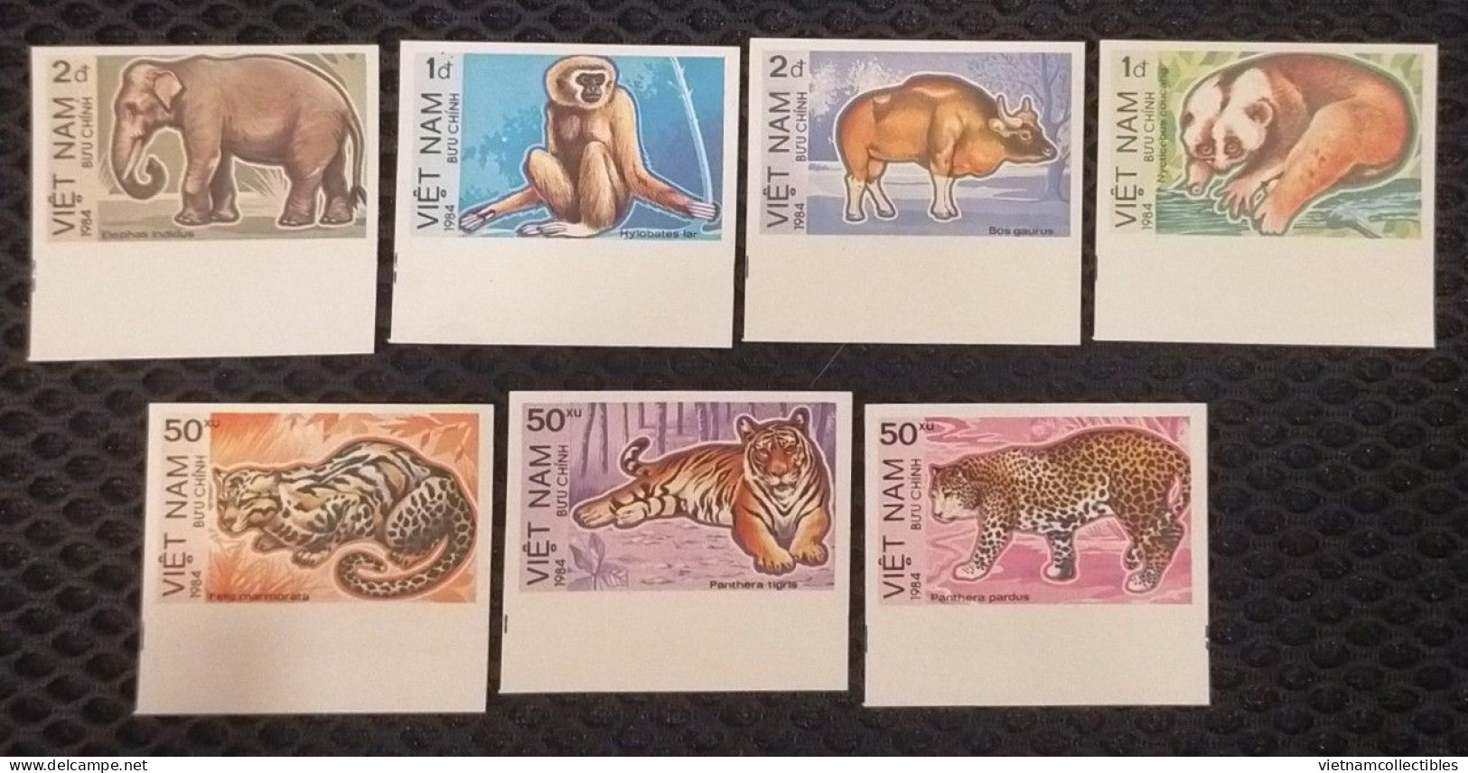 Vietnam Viet Nam MNH Imperf Protected Animals Stamps 1984 : Elephant / Leopard / Tiger / Monkey / (Ms434) - Viêt-Nam