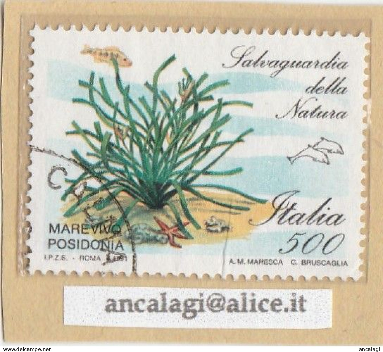 USATI ITALIA 1991 - Ref.0643A "SALVAGUARDIA DELLA NATURA" 1 Val.. - - 1991-00: Gebraucht