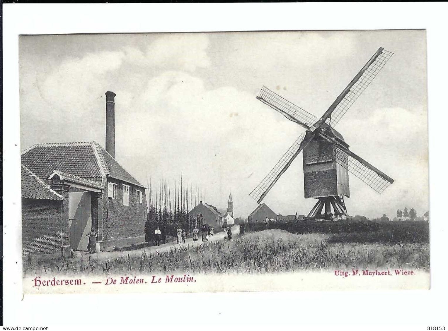 Herdersem  -  De Molen  Le Moulin  1907 - Aalst