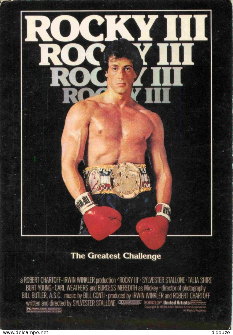 Cinema - Affiche De Film - Rocky III - Sylvester Stalone - Boxe - CPM - Voir Scans Recto-Verso - Affiches Sur Carte