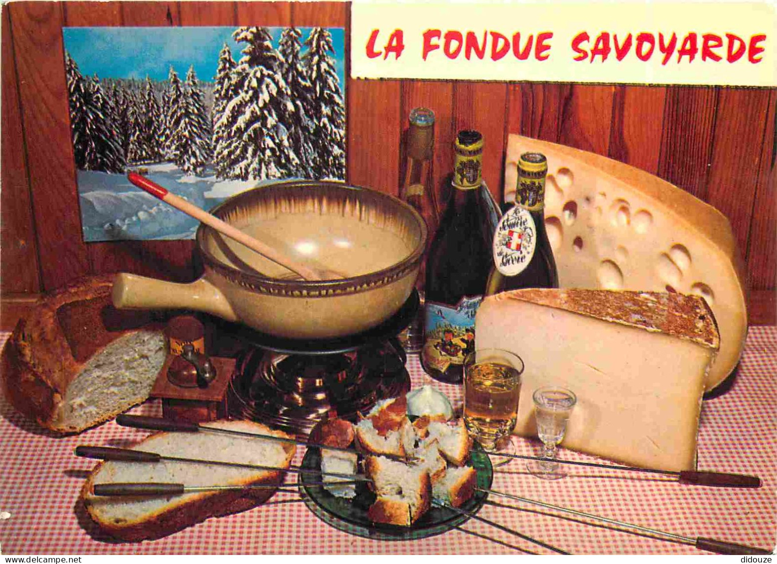 Recettes De Cuisine - Fondue Savoyarde - Gastronomie - CPM - Carte Neuve - Voir Scans Recto-Verso - Recettes (cuisine)