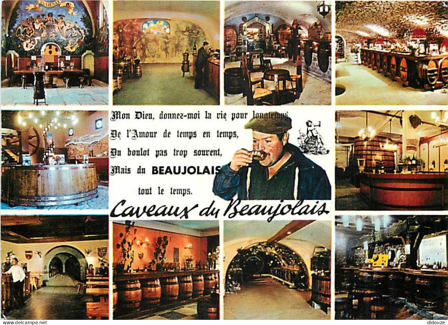 Vignes - Beaujolais - Multivues - Caveaux En Beaujolais - CPM - Carte Neuve - Voir Scans Recto-Verso - Wijnbouw