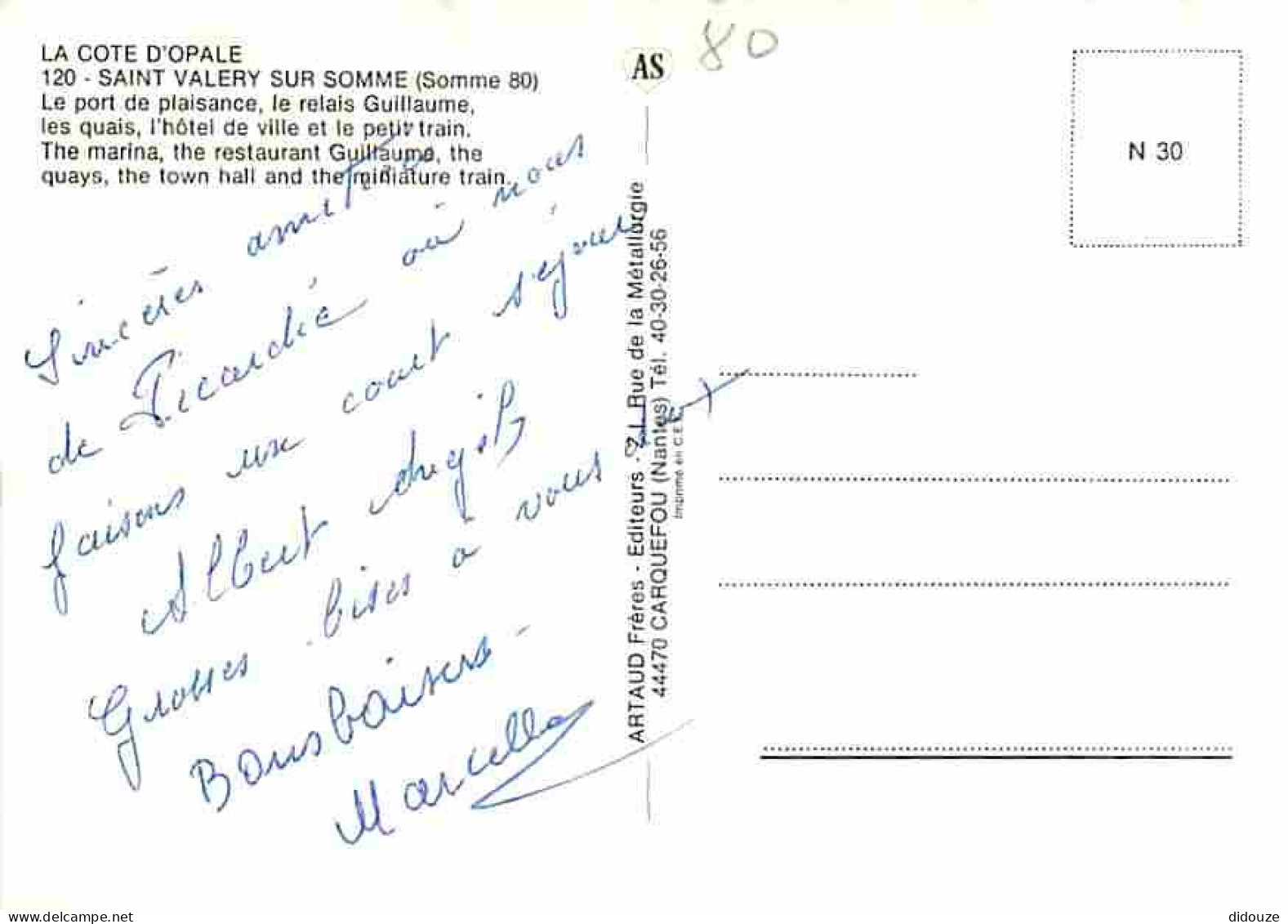 80 - Saint Valery Sur Somme - Multivues - Train - Bateaux - CPM - Voir Scans Recto-Verso - Saint Valery Sur Somme