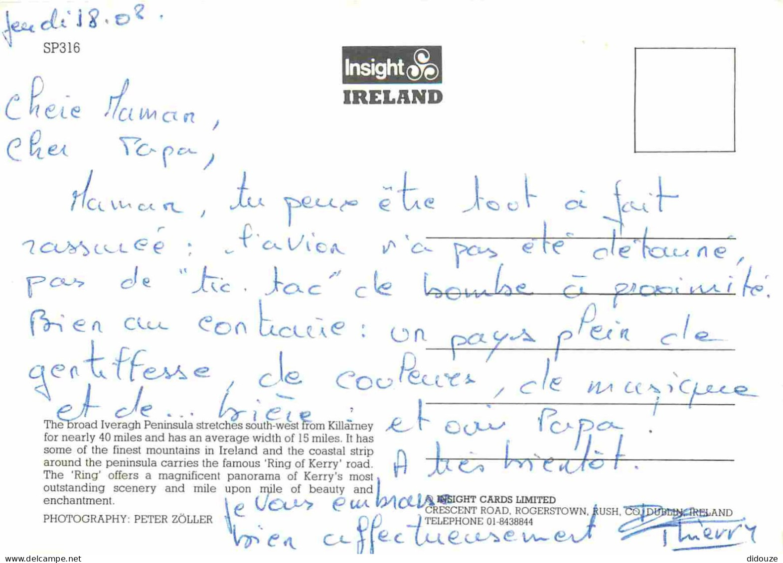 Irlande - Kerry - Ring Of Kerry - Derrynane Bay - Aerial View - Vue Aérienne - CPM - Voir Scans Recto-Verso - Kerry