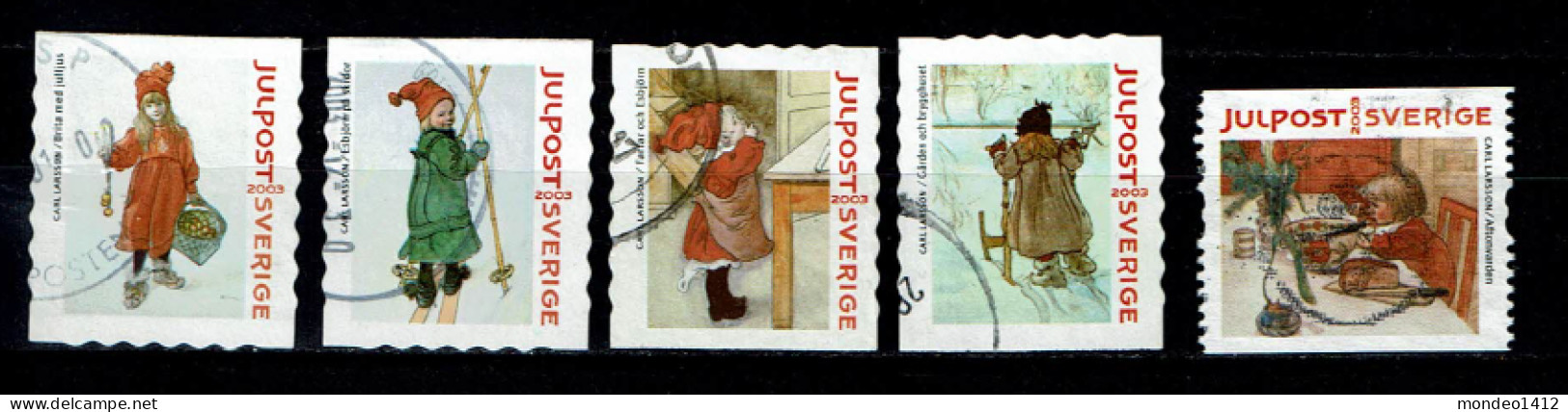 Sweden 2003 - Noël, Weihnachten, Christmas - Carl Olof Larsson, Swedish Painter - Used - Used Stamps