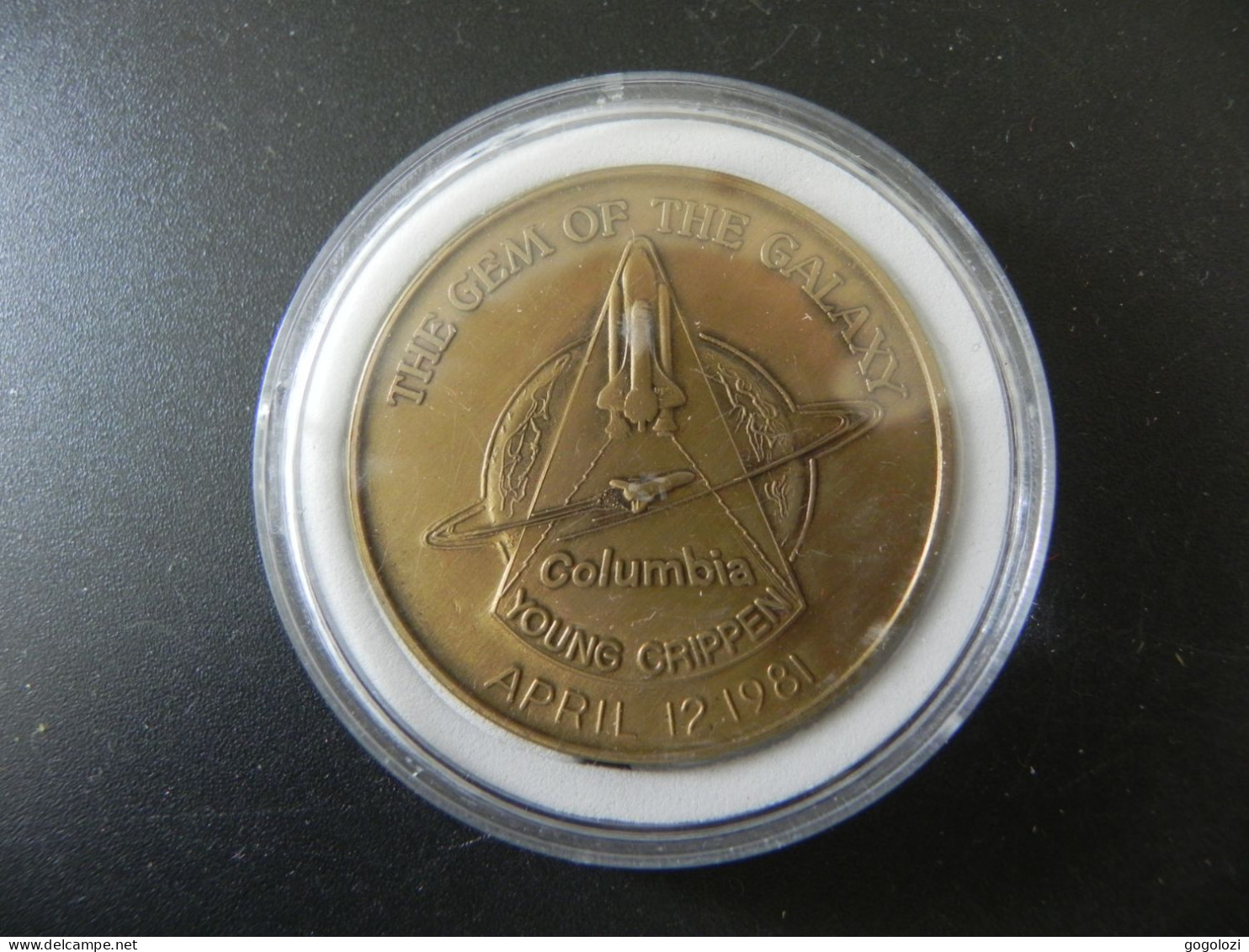 Medaille Medal - USA - Columbia Young Crippen The Gem Of The Galaxy 1981 - 1991 - Other & Unclassified