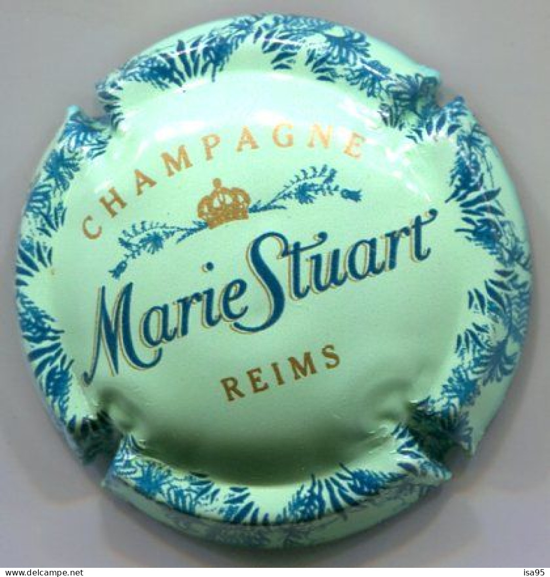 CAPSULE-CHAMPAGNE MARIE STUART N°12 Fond Vert Pâle - Marie Stuart