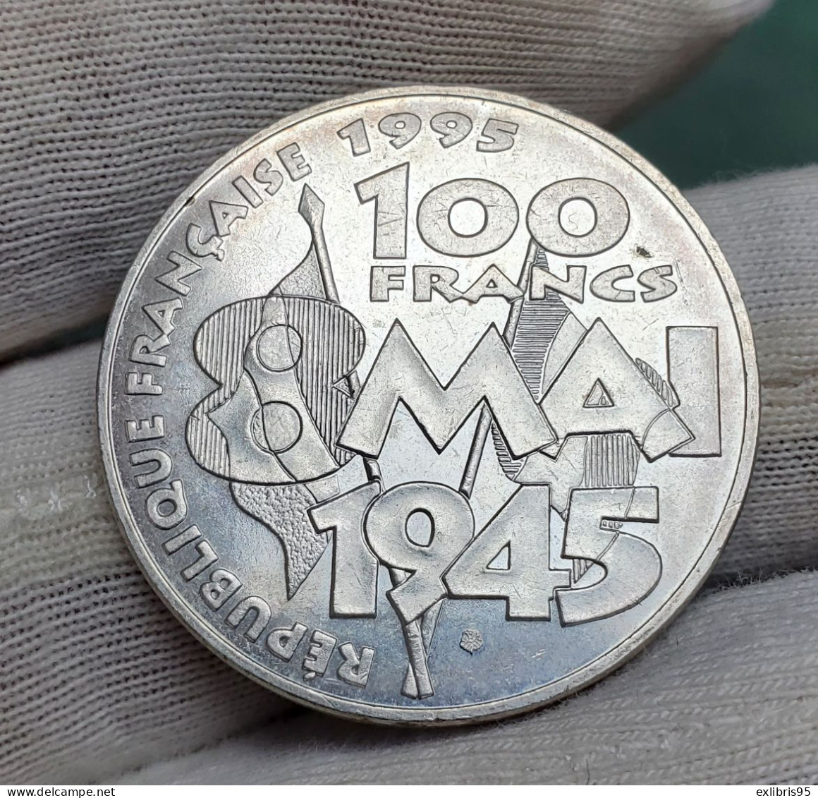 100 Francs Argent Pax 1945 1995 - 100 Francs