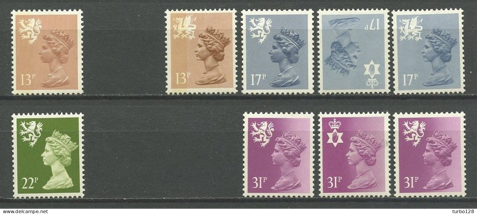 Gd Bret. 1984 N° 1151 1153 1154/1157 1160/1162 ** Neufs  MNH Superbes C 23.80 € Régionales Ecosse Irlande Pays De Galles - Ongebruikt