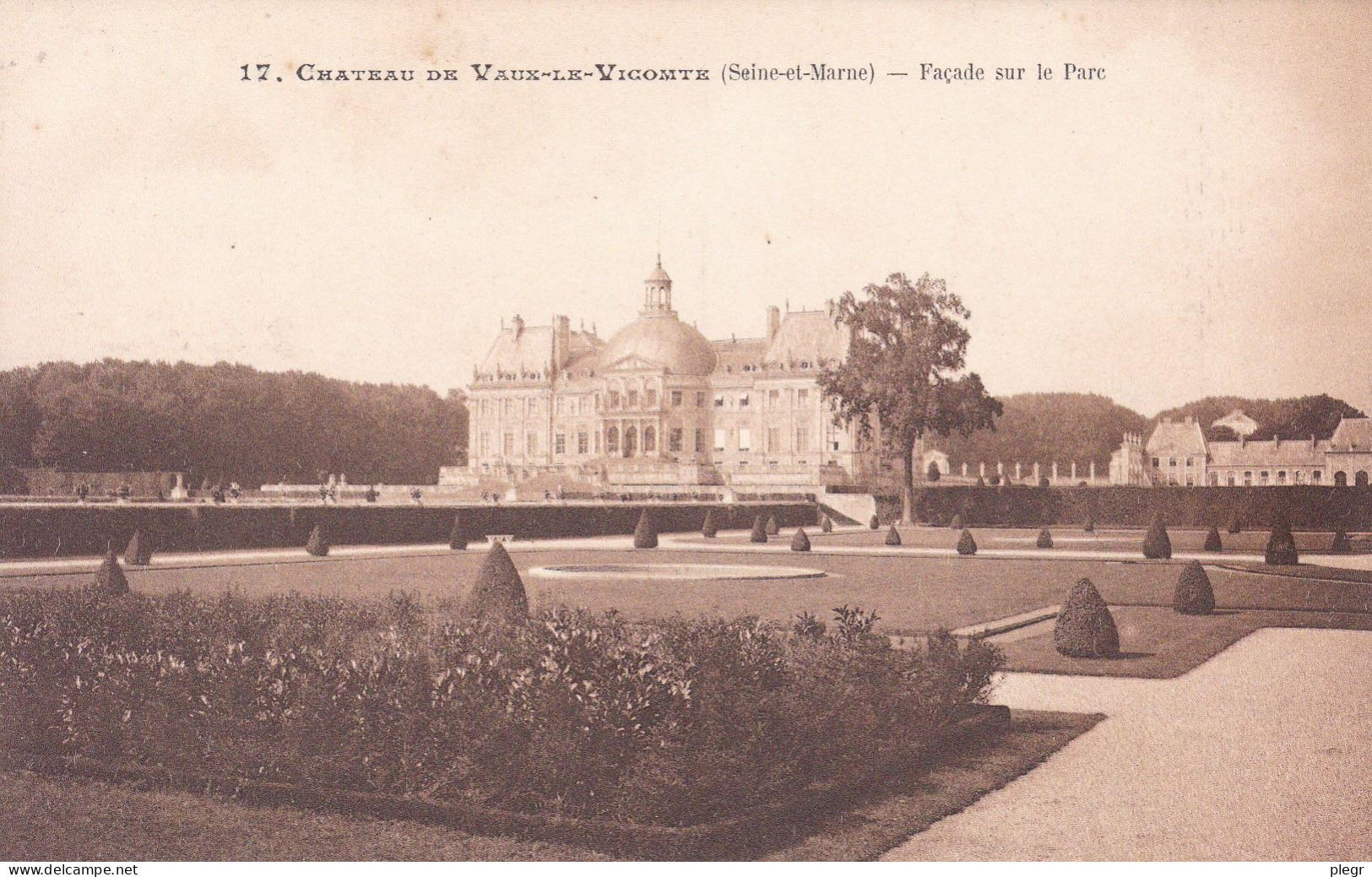 0-77269 01 22-17 - VAUX LE VICOMTE - CHÂTEAU - FACADE SUR LE PARC - Vaux Le Vicomte