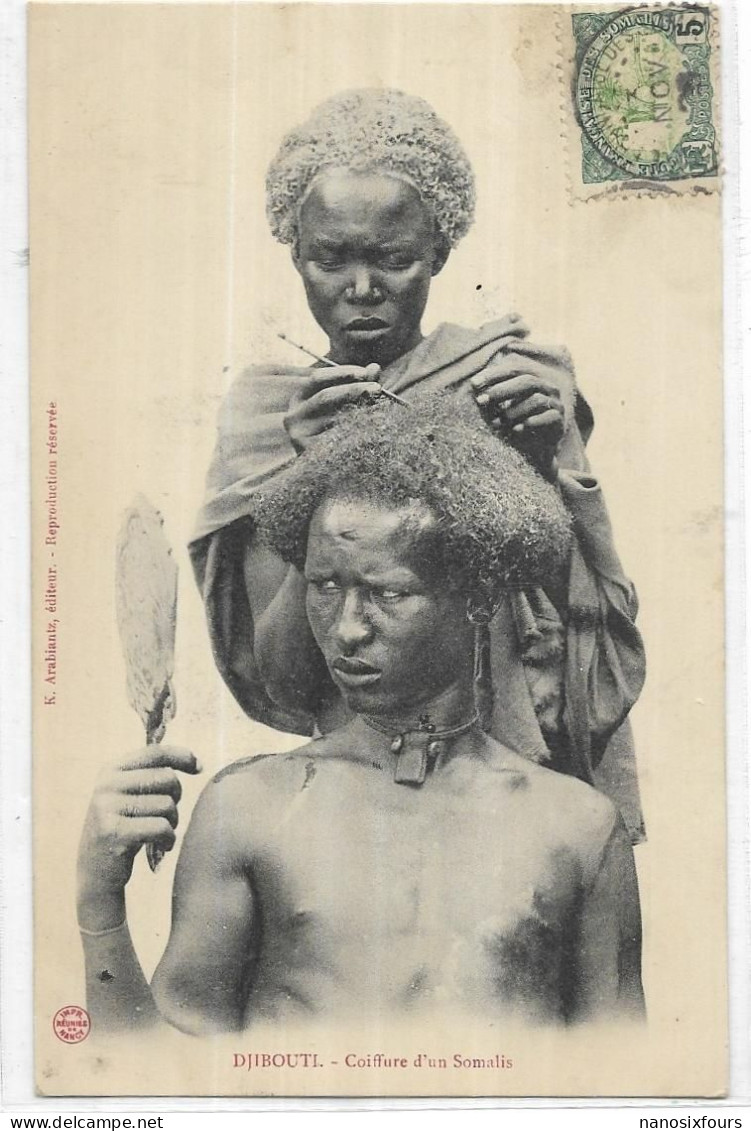 AFRIQUE.  DJIBOUTI. COIFFURE D UN SOMALIS - Djibouti