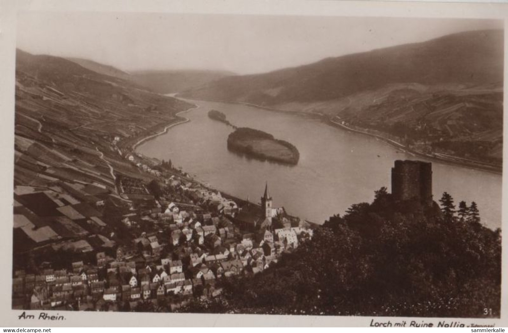 86190 - Lorch - Mit Ruine Nollig - Ca. 1935 - Bad Schwalbach