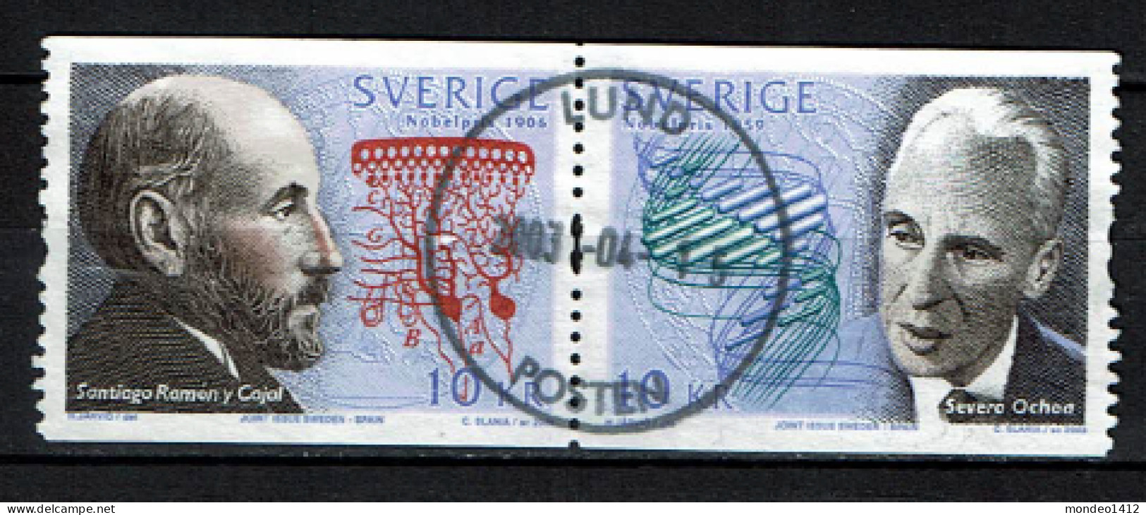 Sweden 2003 - Nobel Prize Winners In Medicine  - Used - Gebruikt