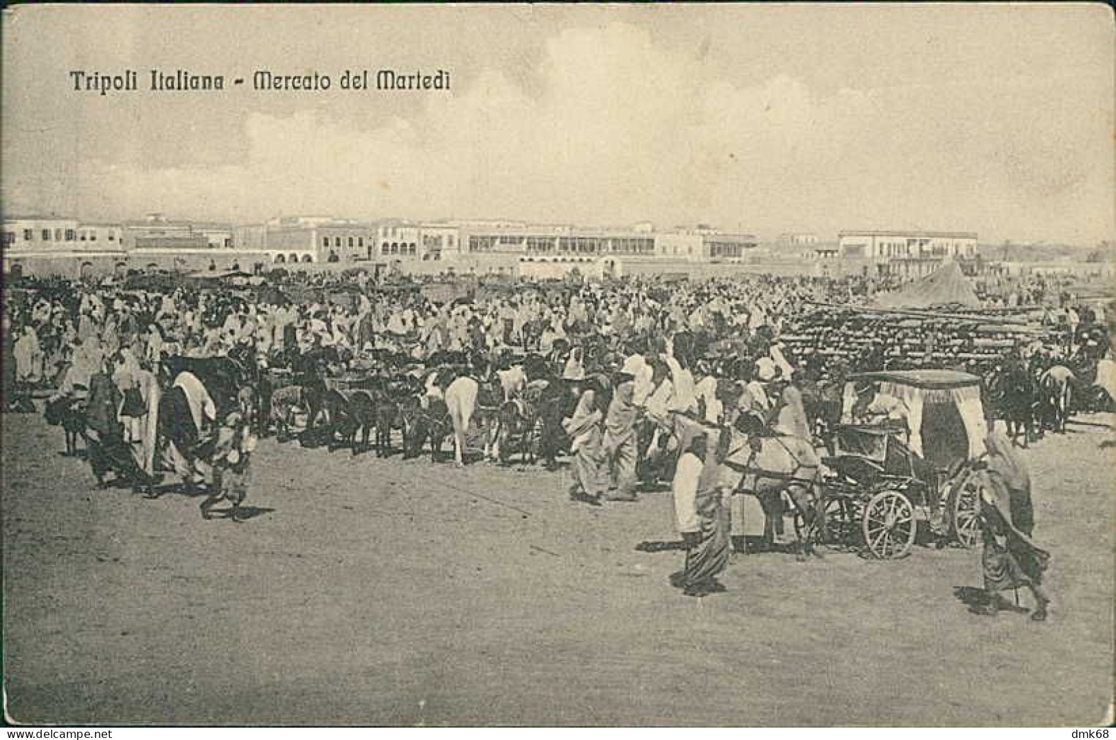 LIBIA / LIBYA - TRIPOLI ITALIANA - MARKER / MERCATO DEL MARTEDI - EDIZ. ALTEROCCA - 1910s (12444) - Libia