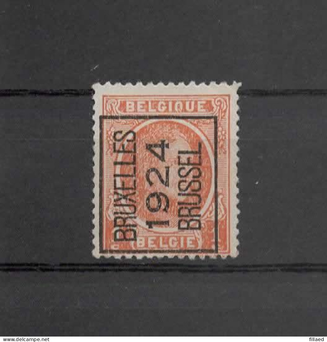 N 92A  Bruxelles 1924 Brussel - Typo Precancels 1922-31 (Houyoux)