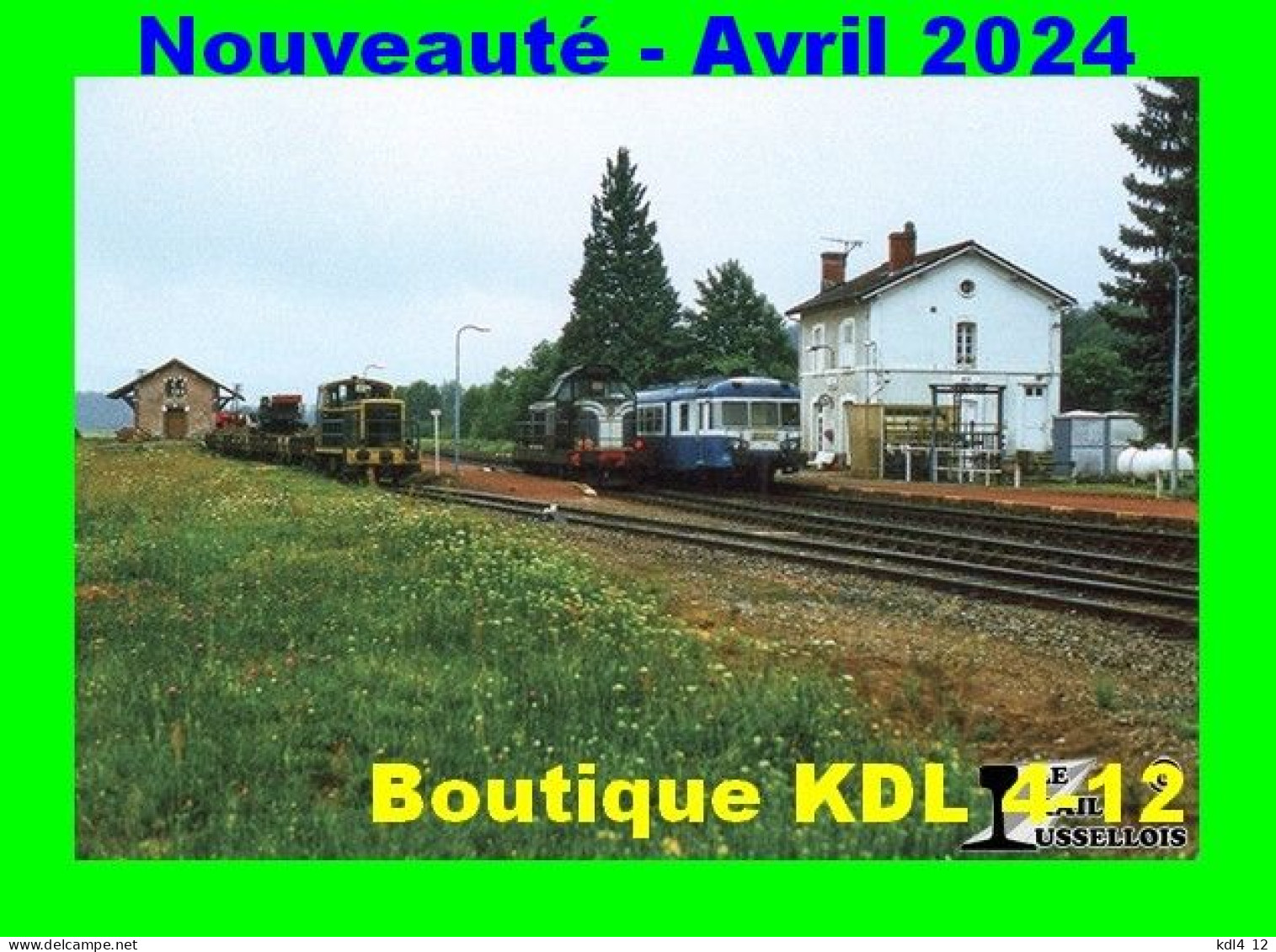 RU 2158 - TTX, Loco Y 7400, Loco BB 66000 Et Autorail X 2800 En Gare - AIX-LA-MARSALOUSE - Corrèze - Estaciones Con Trenes