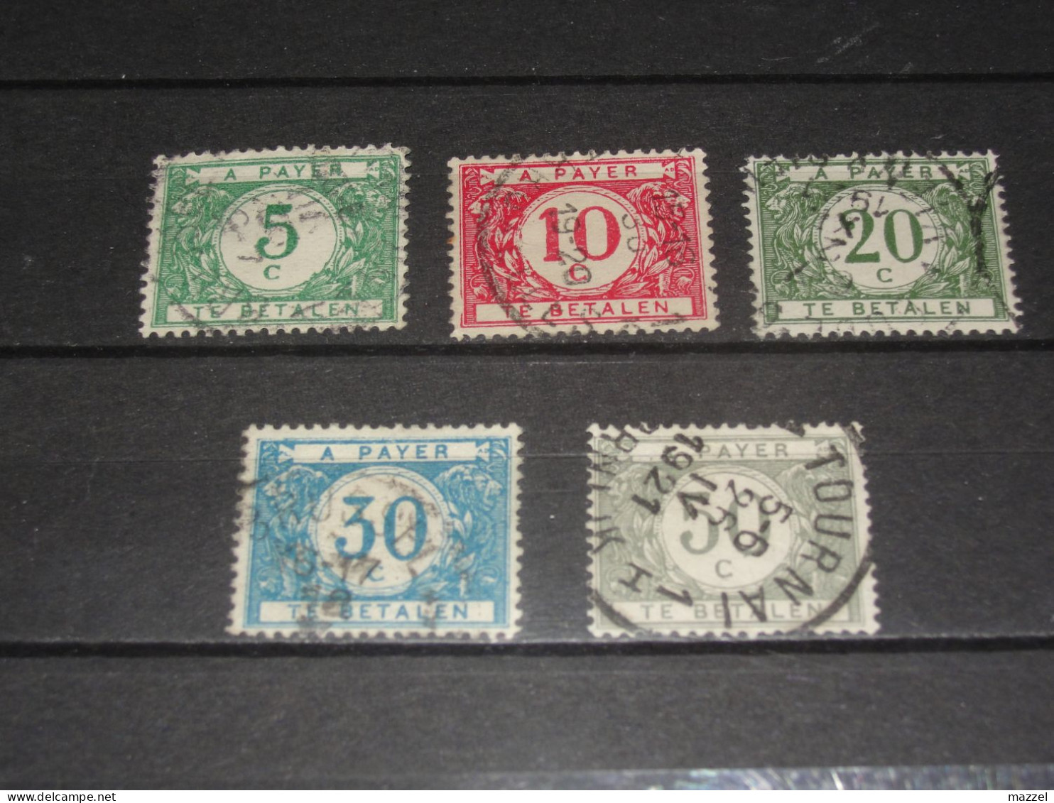 BELGIE  PORT  NUMMER  TX 12 A - 16 A   GEBRUIKT,  (USED), - Briefmarken