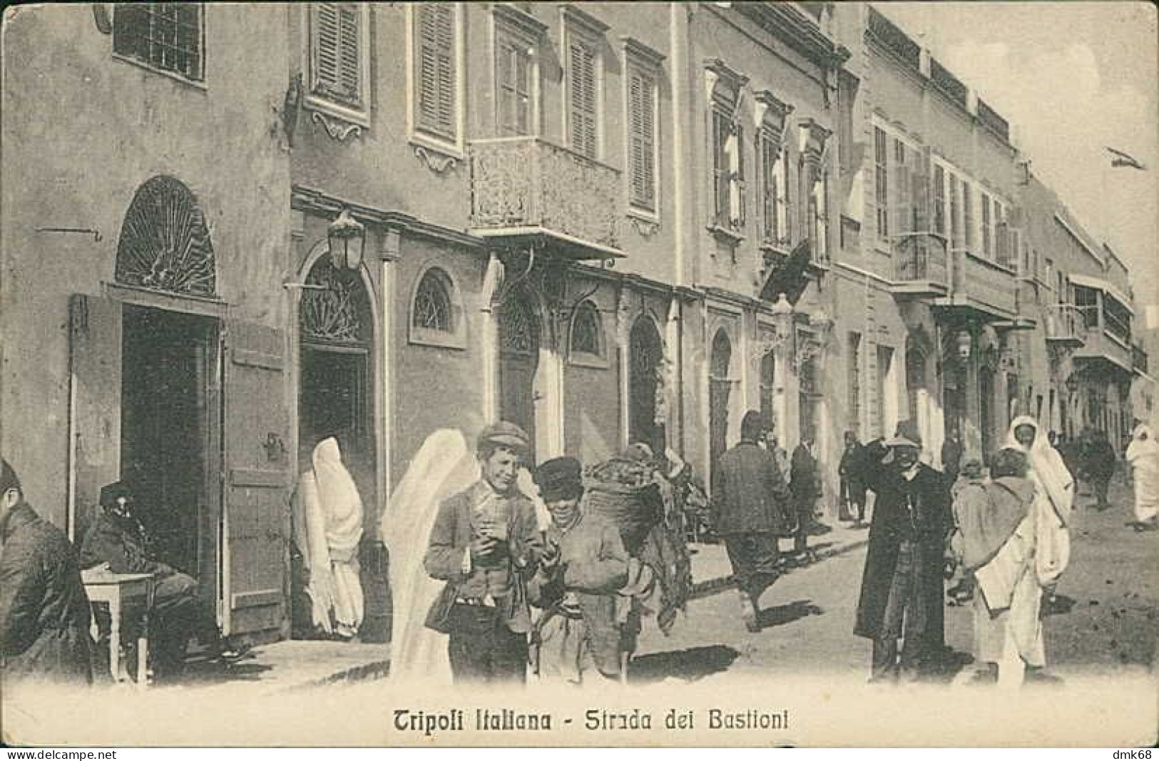 LIBIA / LIBYA - TRIPOLI - STRADA DEI BASTIONI - EDIZIONE ALTEROCCA - MAILED 1912 (12446) - Libye