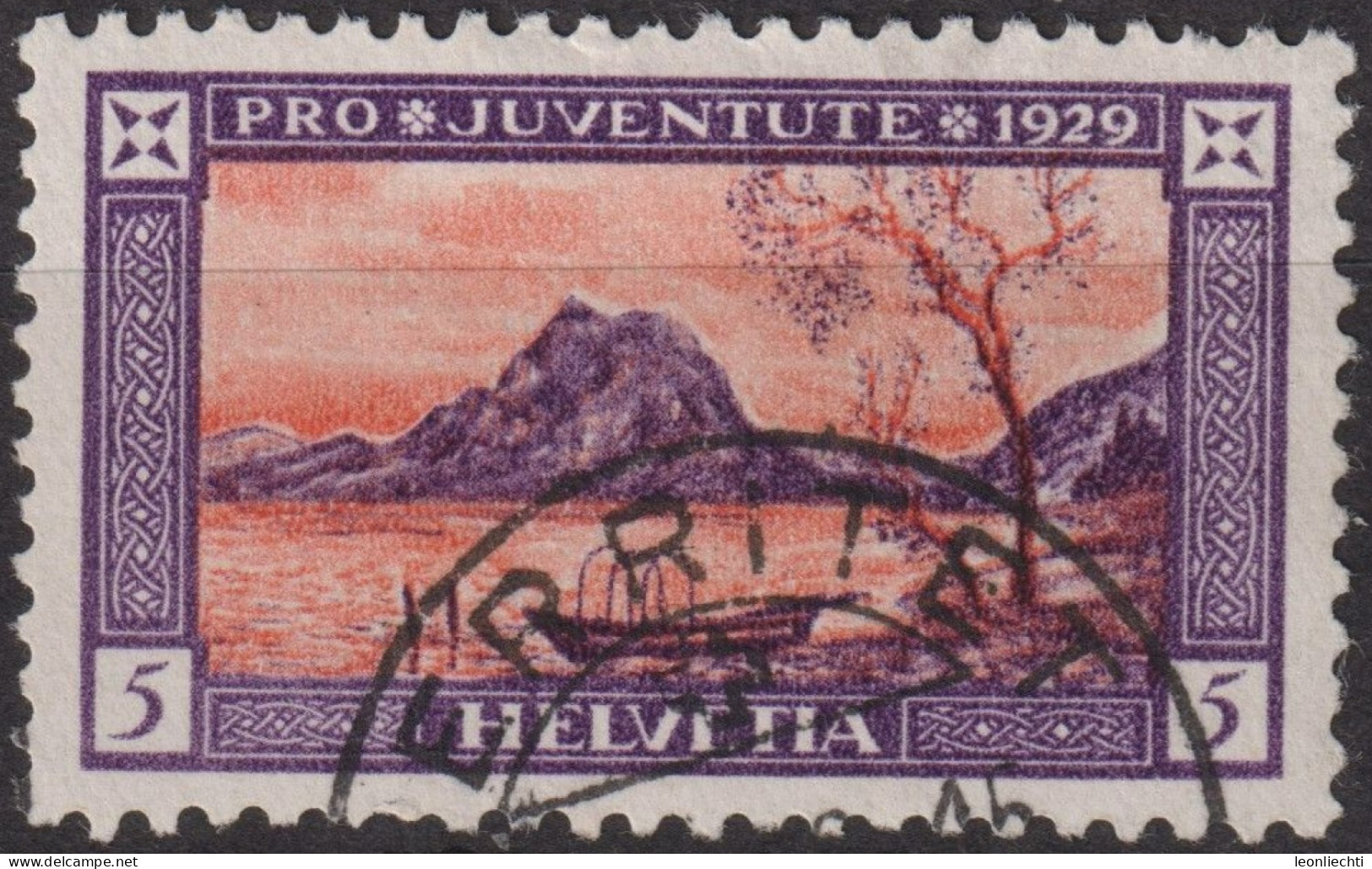 1929 Schweiz / Pro Juventute ° Zum:CH J49, Mi:CH 235, Yt:CH 235, Luganersee - Used Stamps
