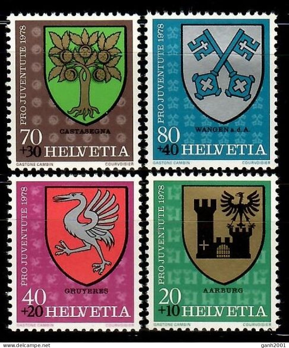 Switzerland 1978 Suiza / Coats Of Arms  Pro Juventute MNH Pro Juventud Infancia Escudos / Km29  5-22 - Autres & Non Classés