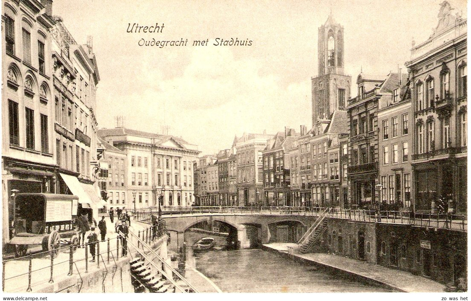 Utrecht, Oudegracht Met Stadhuis - Utrecht