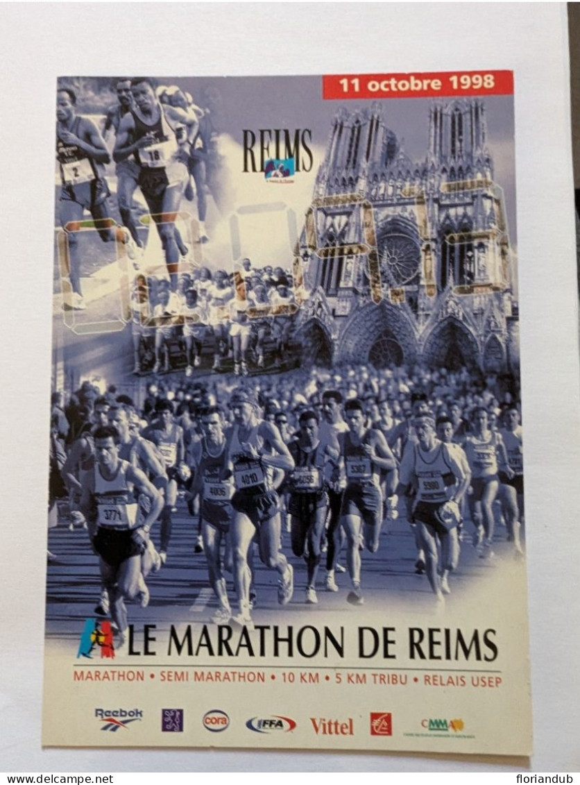 CP - Athlétisme Marathon De Reims 1998 - Athlétisme