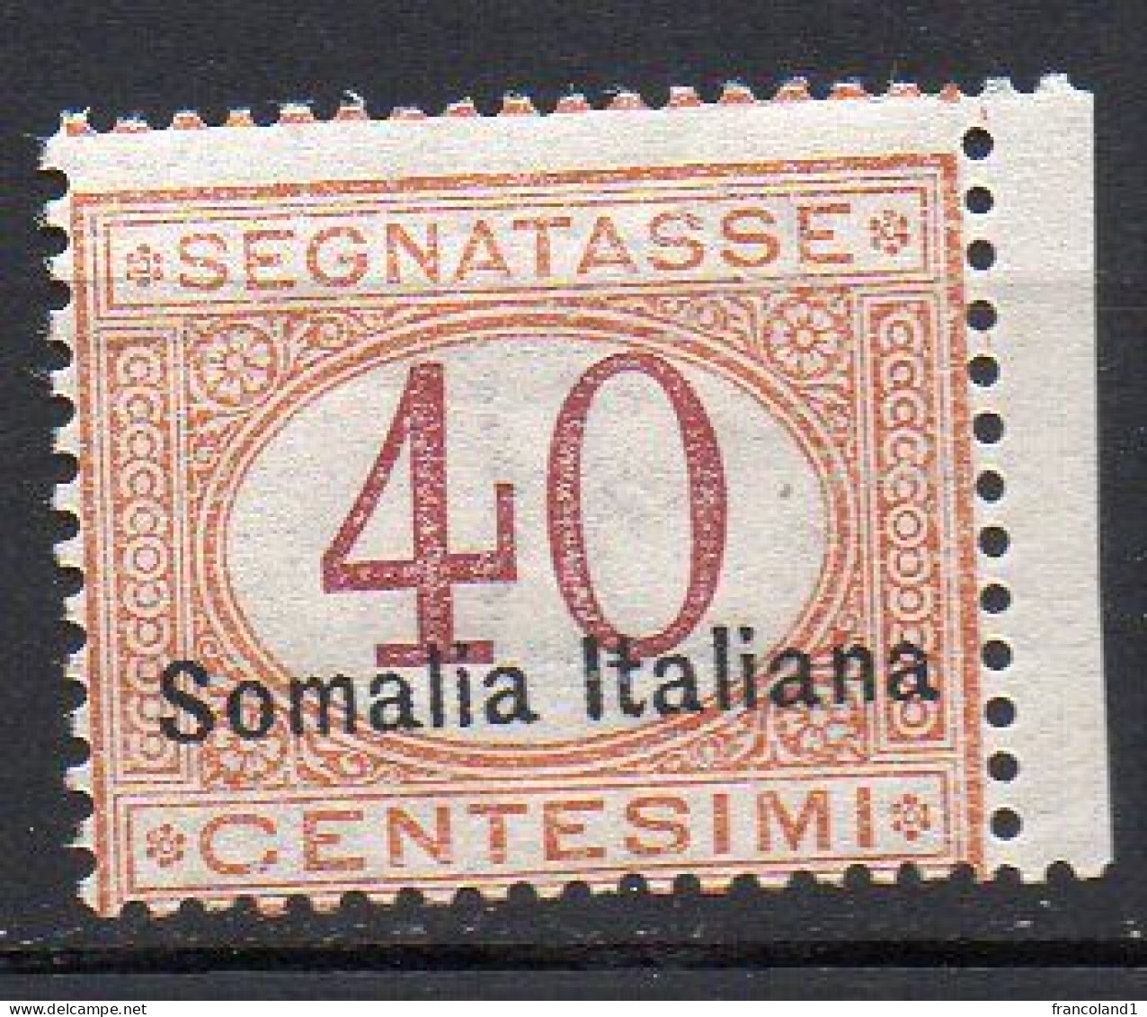 Somalia 1920 Segnatasse N. 27 Sovrastampa In Basso MNH** - Somalie