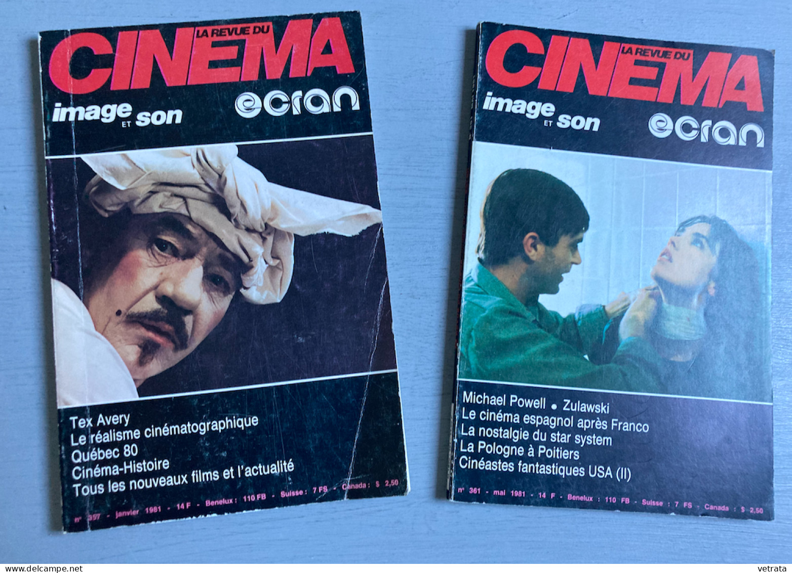 9 N° De La Revue Du Cinéma Image & Son (1978/81) = N°331/347/349/353/350/352/357/361 & 364 - Cinema