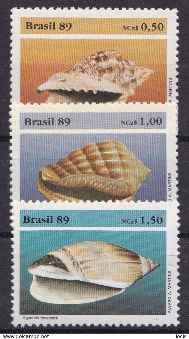 BRAZIL 1989 MNH** - Coquillages