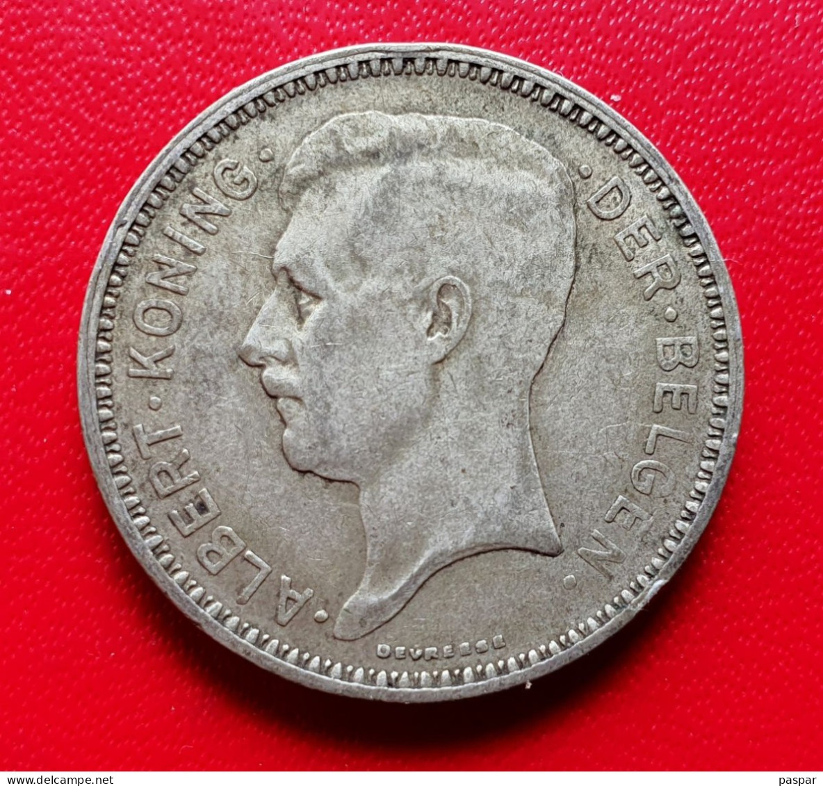 Belgique Belgium 20 Francs 1934  Argent Silver Légende En Flamand  KM 104.1 - 20 Frank & 4 Belgas