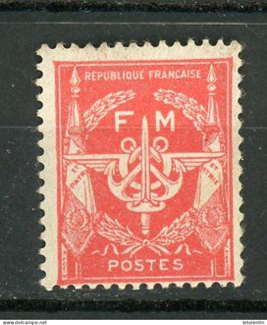 FRANCE -  FM  ROUGE   - N° Yvert   12** - Militärische Franchisemarken