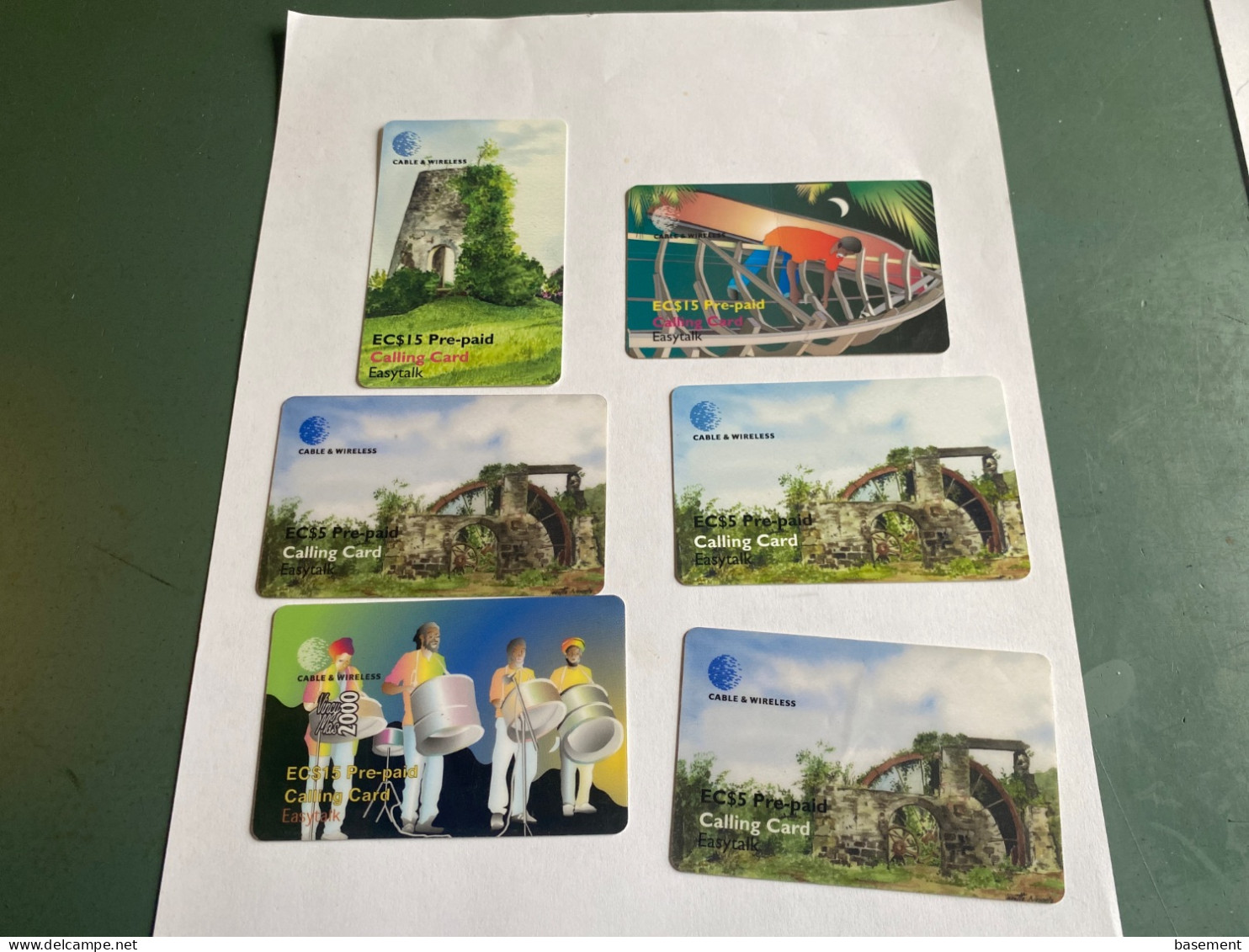 - 1 - St Vincent & The Grenadines 6 Different Phonecards - St. Vincent & Die Grenadinen