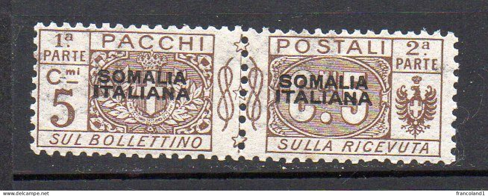 Somalia 1917-19 Pacchi Sovrast. N. 1 Nuovo MH* - Somalie