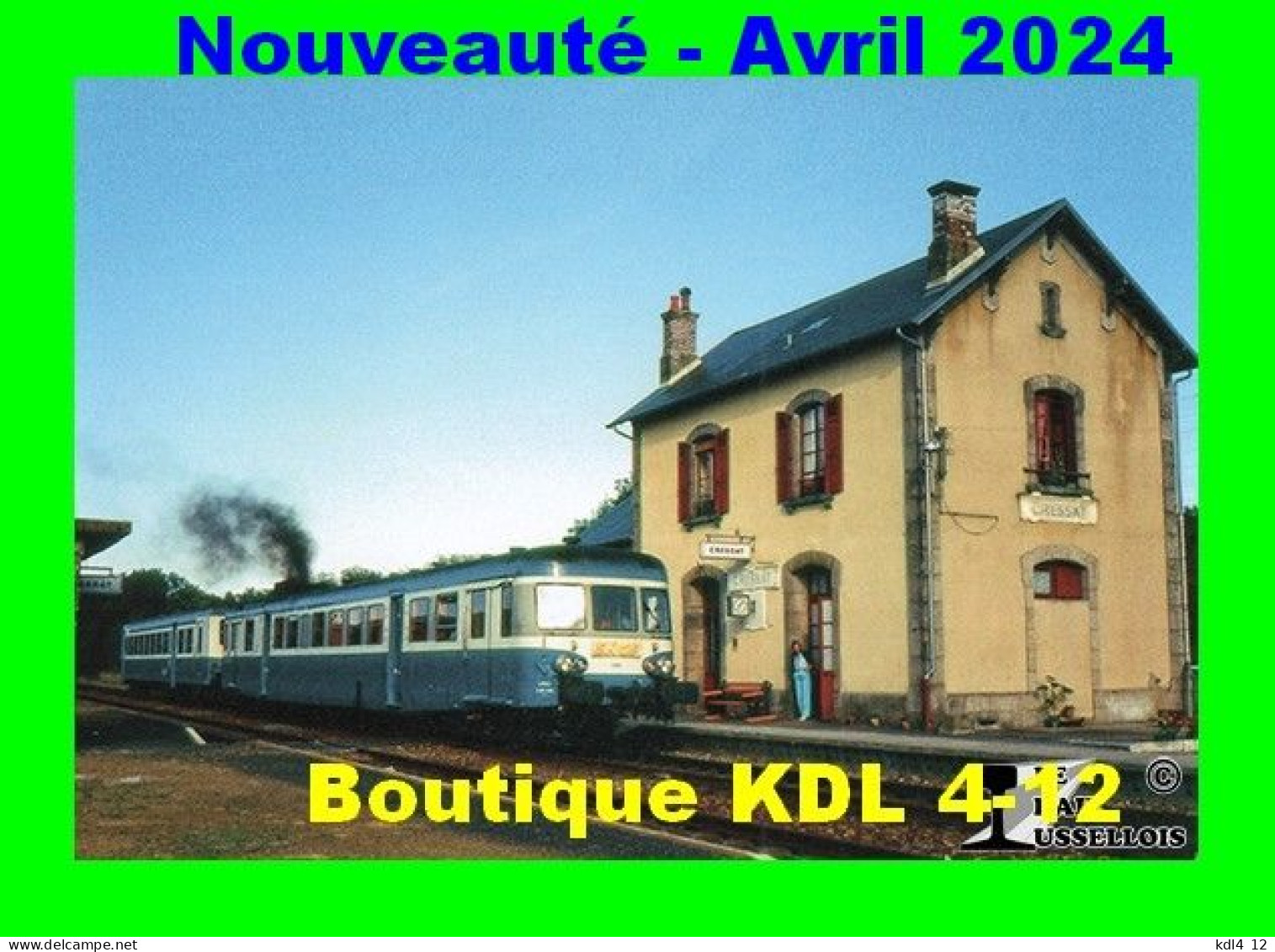 RU 2160 - Autorail X 2883 En Gare - CRESSAT - Creuse - SNCF - Stations - Zonder Treinen