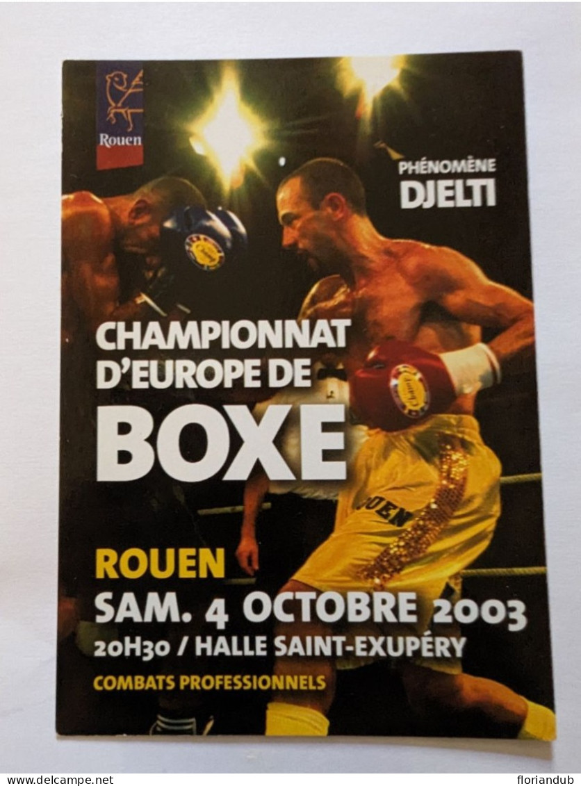 CP - Boxe Championnat D'Europe Rouen 2003 - Boxe