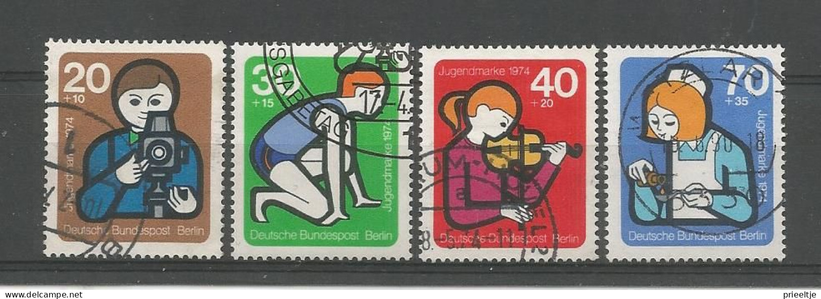Berlin 1974 Youth Stamps Y.T. 430/433 (0) - Gebruikt