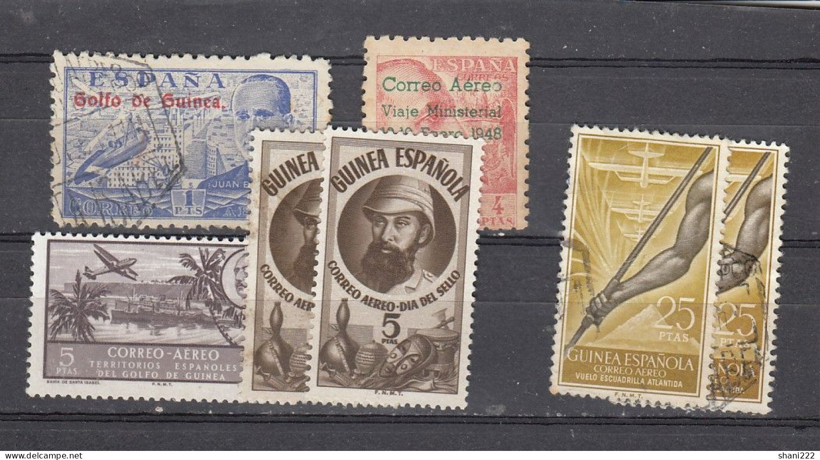 Spanish Guinea - 1950's Various Airs - (e-820) - Guinea Espagnole