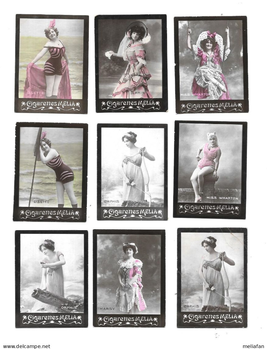 EH42 - CARTES MELIA TIRAGE E 7 - LISETTE - ORPHIS - DERMINY - MARSY - MISS WHARTON - Melia