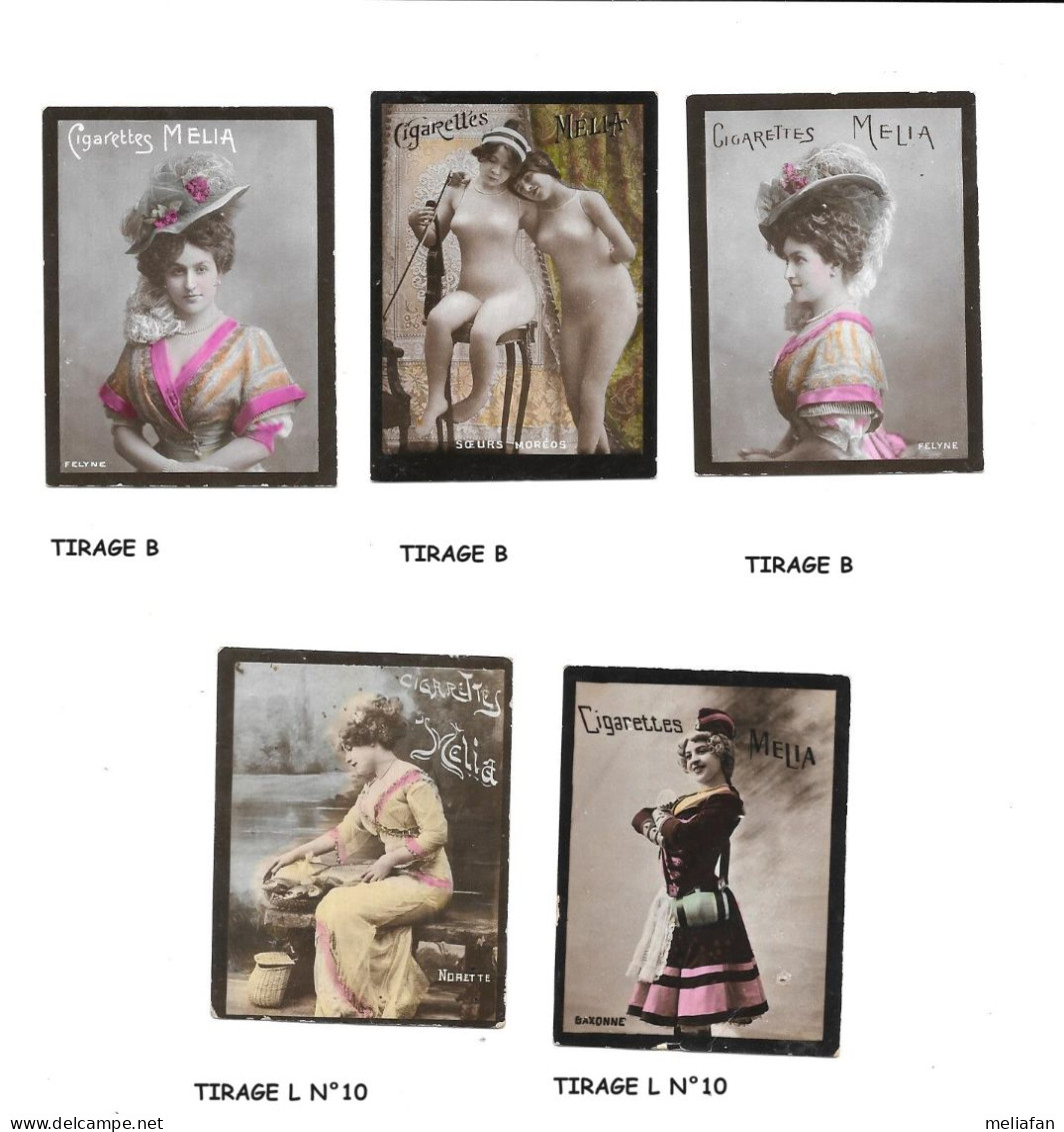 EH45 - CARTES MELIA TIRAGE B - FELYNE - SOEURS MOREOS - TIRAGE L N°10 - NORETTE - BAXONNE - Melia