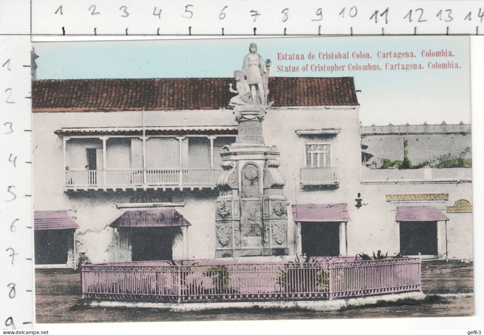 Estatua De Cristobal Colon - Cartagena / Statue Of Christopher Colombus - Cartagena - Colombie