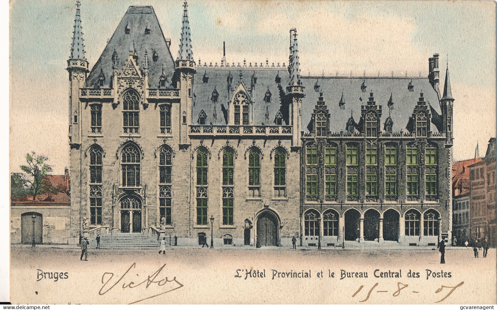 BRUGGE     L'HOTEL PROVINCIAL ET LE BUREAU CENTRAL DES POSTES                         VOIR IMAGES - Brugge