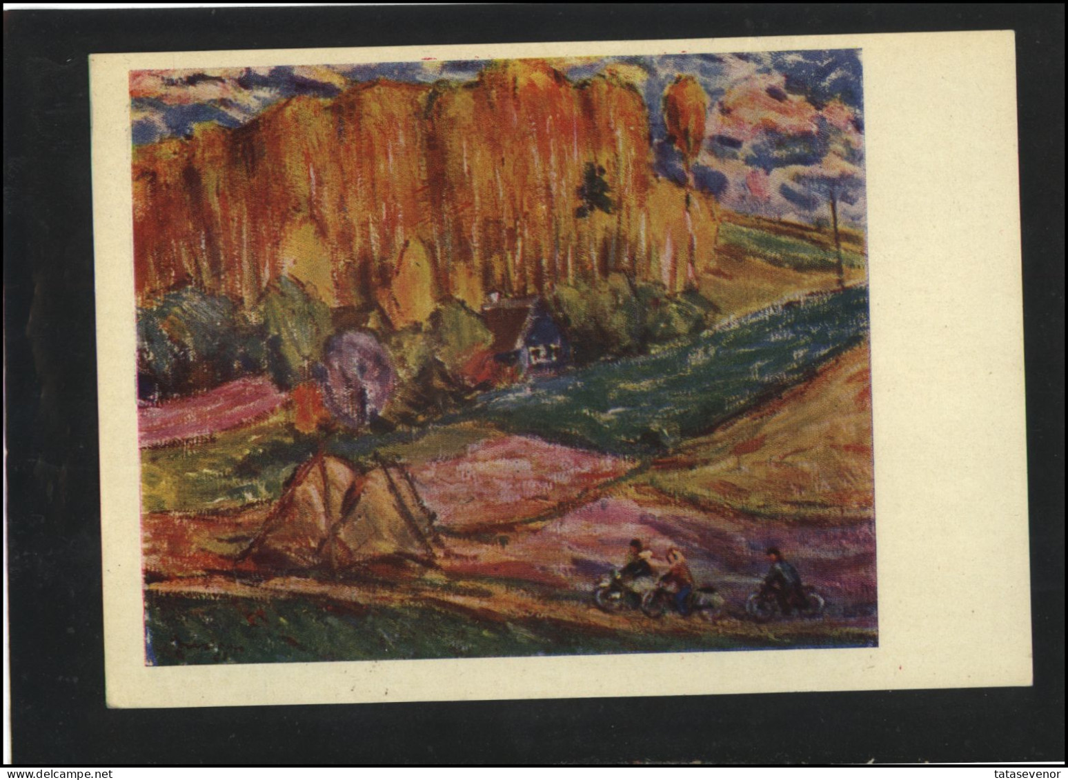 Post Card Lithuania LT Pc 082 Art Painting S. JUSIONIS - Litauen