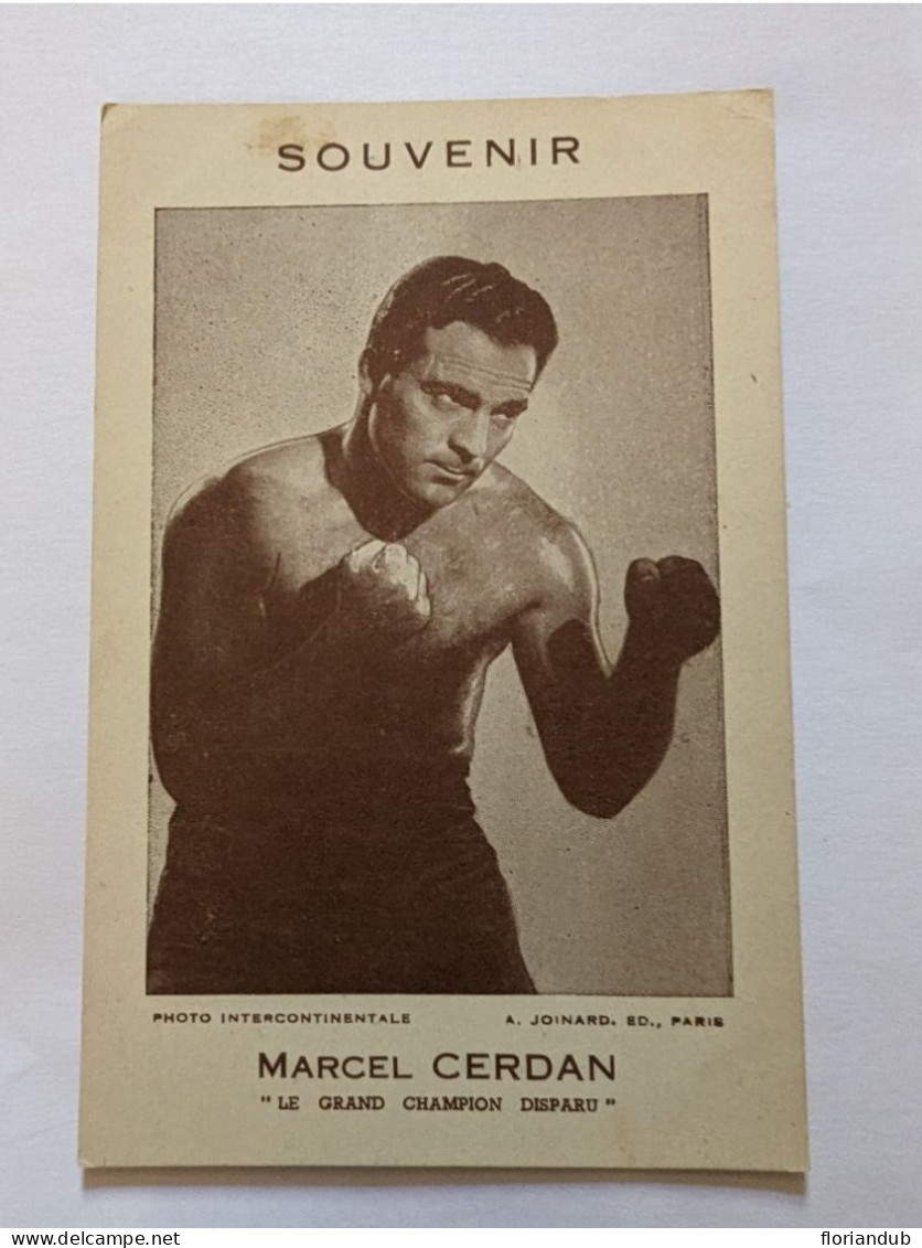 CPA - Boxe Souvenir Marcel Cerdan - Boxsport