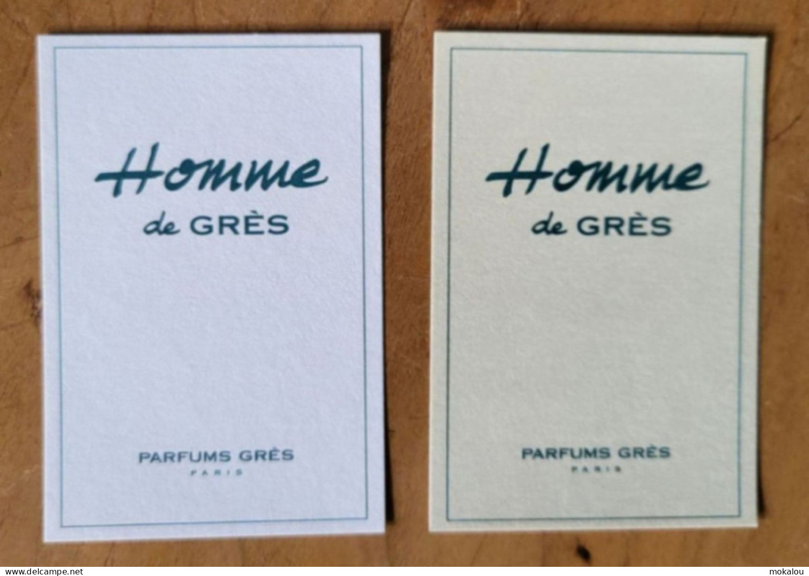 Carte Gres Homme (2 Couleurs Différentes) - Modernes (à Partir De 1961)