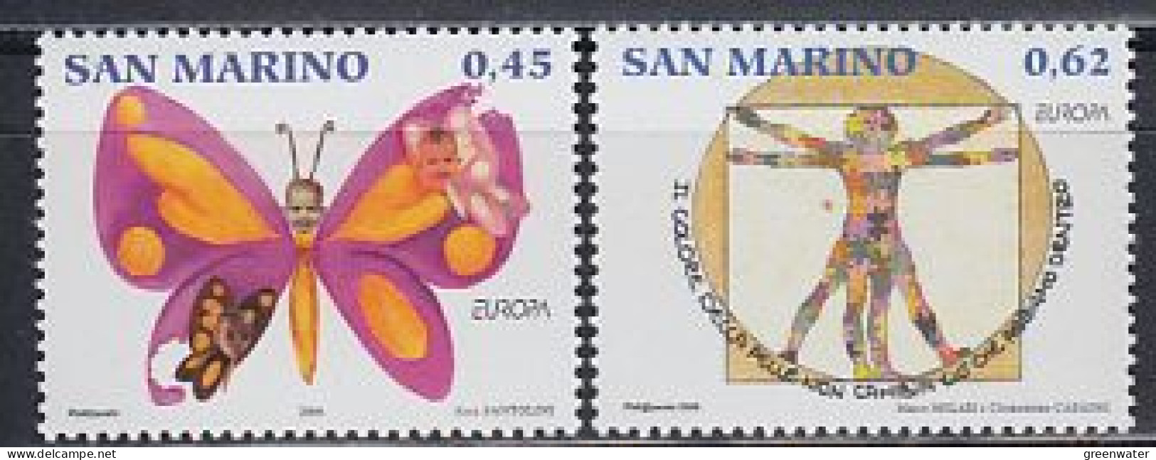 Europa Cept 2006 San Marino 2v ** Mnh (59516B) - 2006