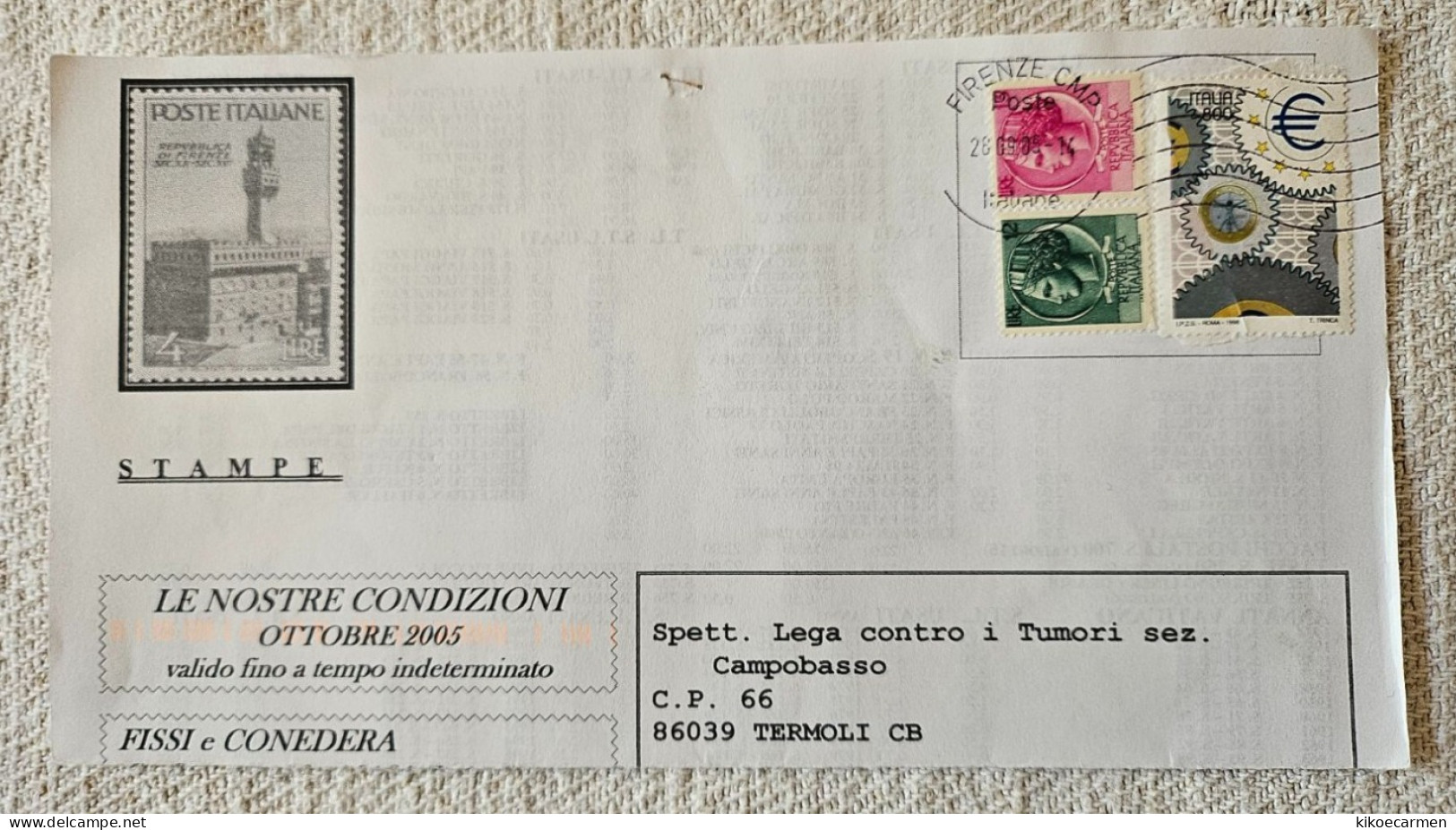 Italia 1998 EURO Moneta Unica Usato Usati Repubblica Italiana Frammento - 1991-00: Storia Postale