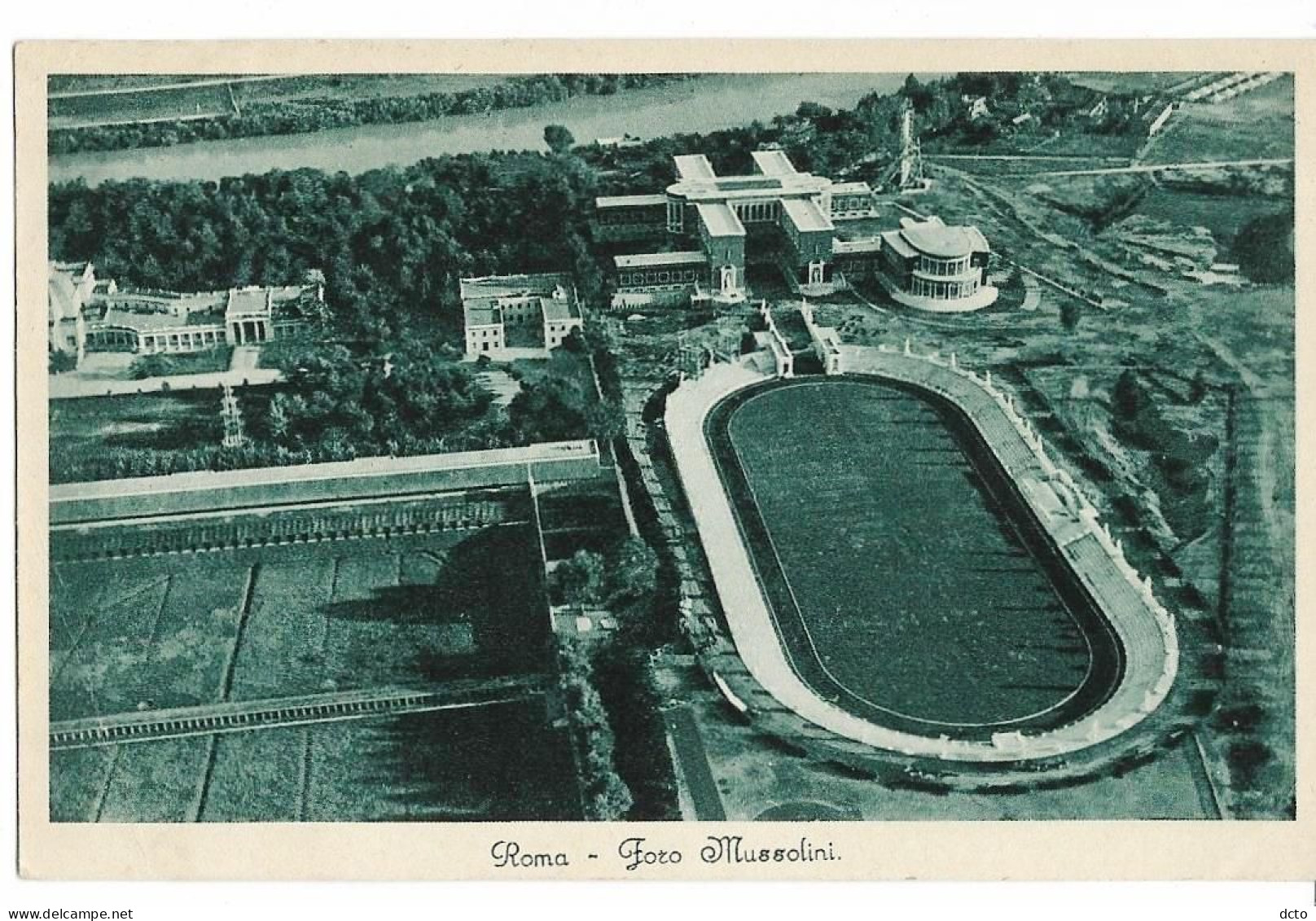 ROMA Foro Mussolini Ed. Enrico Verdesi 1933, Envoi 1934 (marque Postale Mostra Rivolutione Fascista) - Stadiums & Sporting Infrastructures