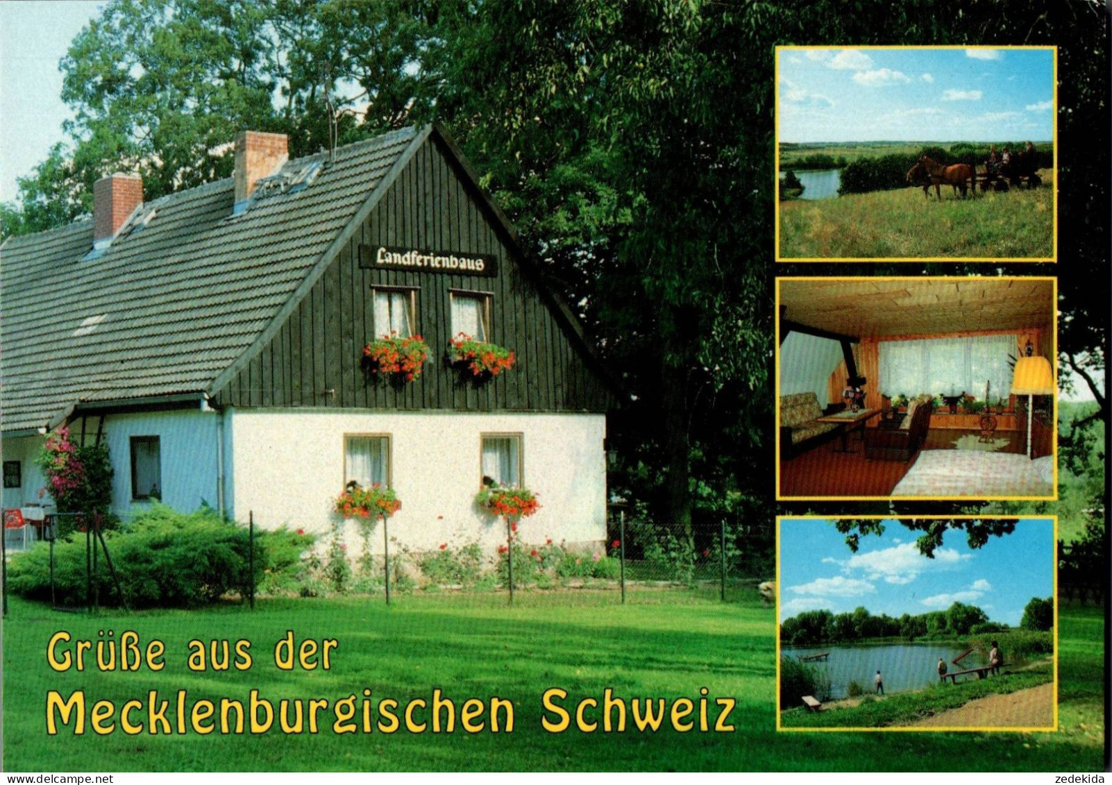 H1158 - TOP Teterow Ferienhaus Grambzow - Bild Und Heimat Reichenbach Qualitätskarte - Teterow